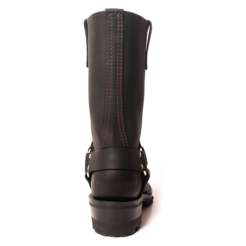black harness boots